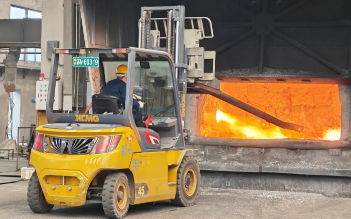 真金不怕火炼，bti体育沉载孔雀叉车英武霸气！