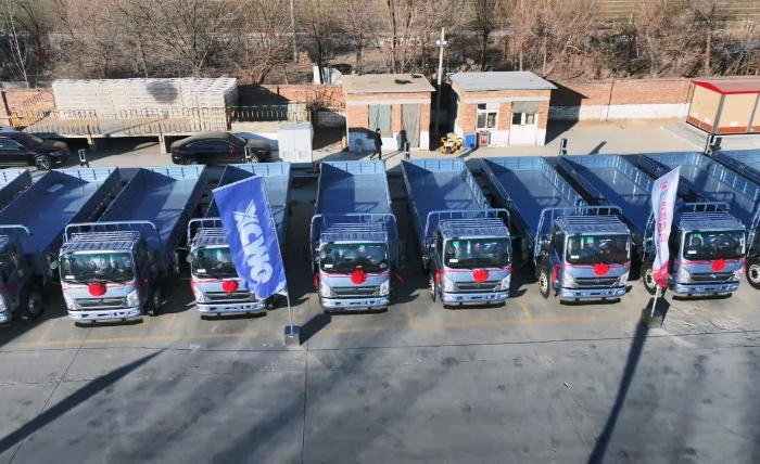 bti体育轻卡新能源运输车批量交付山东客户