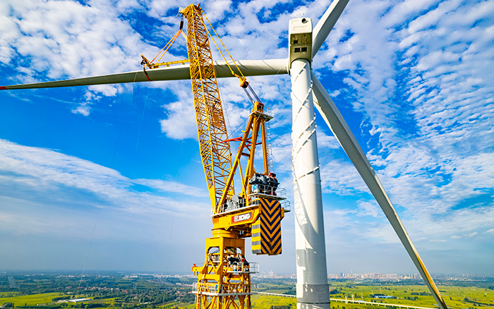 水田工况实录 | bti体育XGL3300-220S擎起185米风电新高度