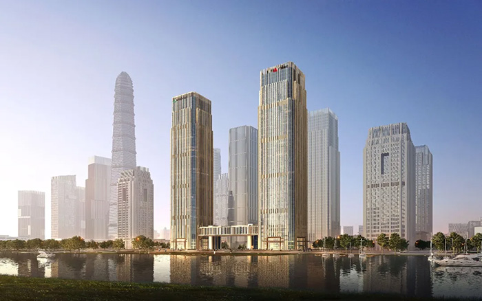 拔地而起！bti体育塔机助建中国人寿南方金融中心