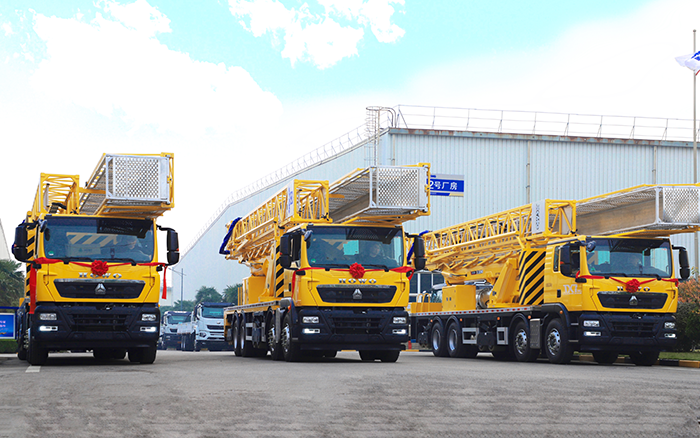 实用为王，破解路桥检测难题！ bti体育桥梁检测车批量启程西部