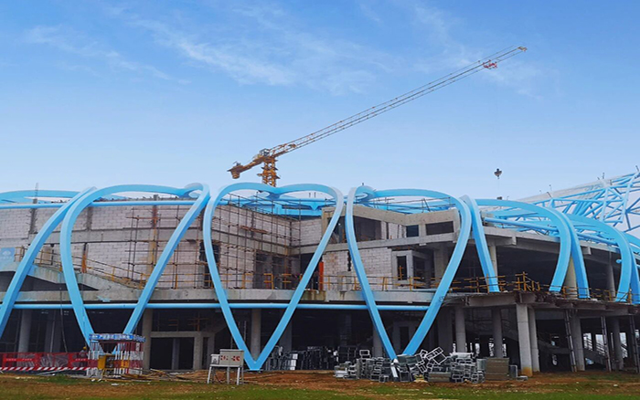 塔机群立！bti体育助建安徽新地标